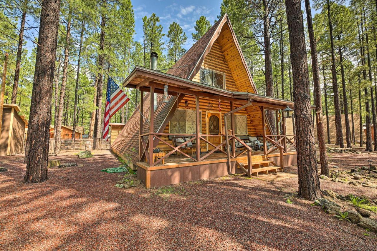 A-Frame Pinetop Lakeside Cabin Under The Pines! Vila Exterior foto